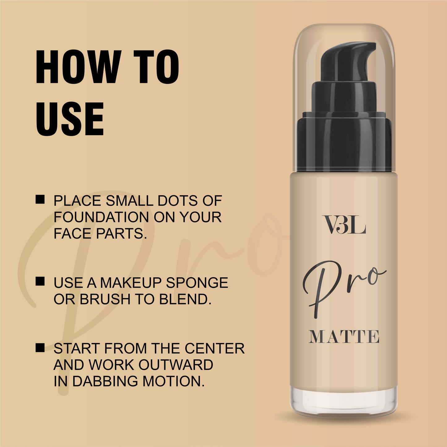 Flawless Finish combo- Pro Matte Foundation (pick your shade) & Magic Drops Primer oil