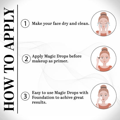 Flawless Finish combo- Pro Matte Foundation (pick your shade) & Magic Drops Primer oil