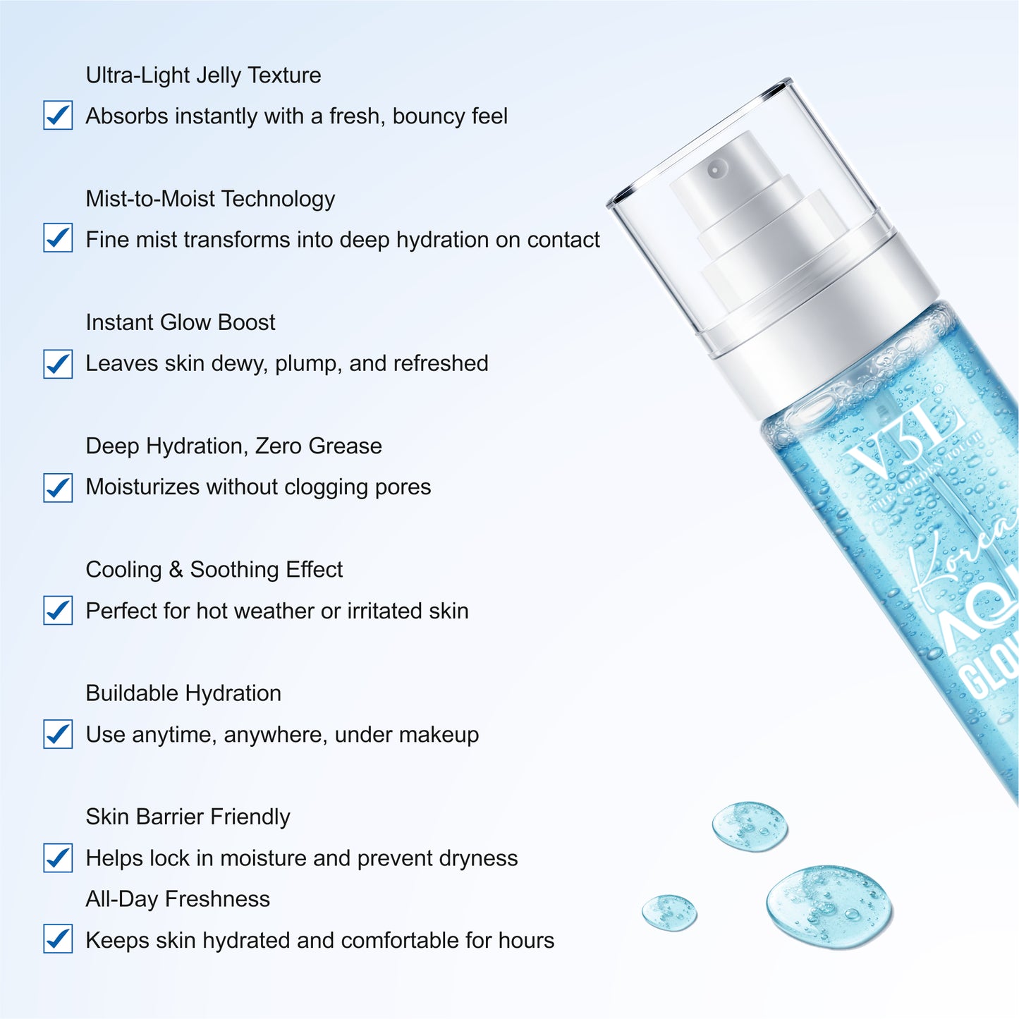 KOREAN AQUA GLOW JELLY MIST, 100ML