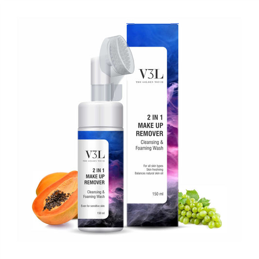 2 IN 1 MAKEUP REMOVER CLEANSING & FOAMING WASH, 150 ml