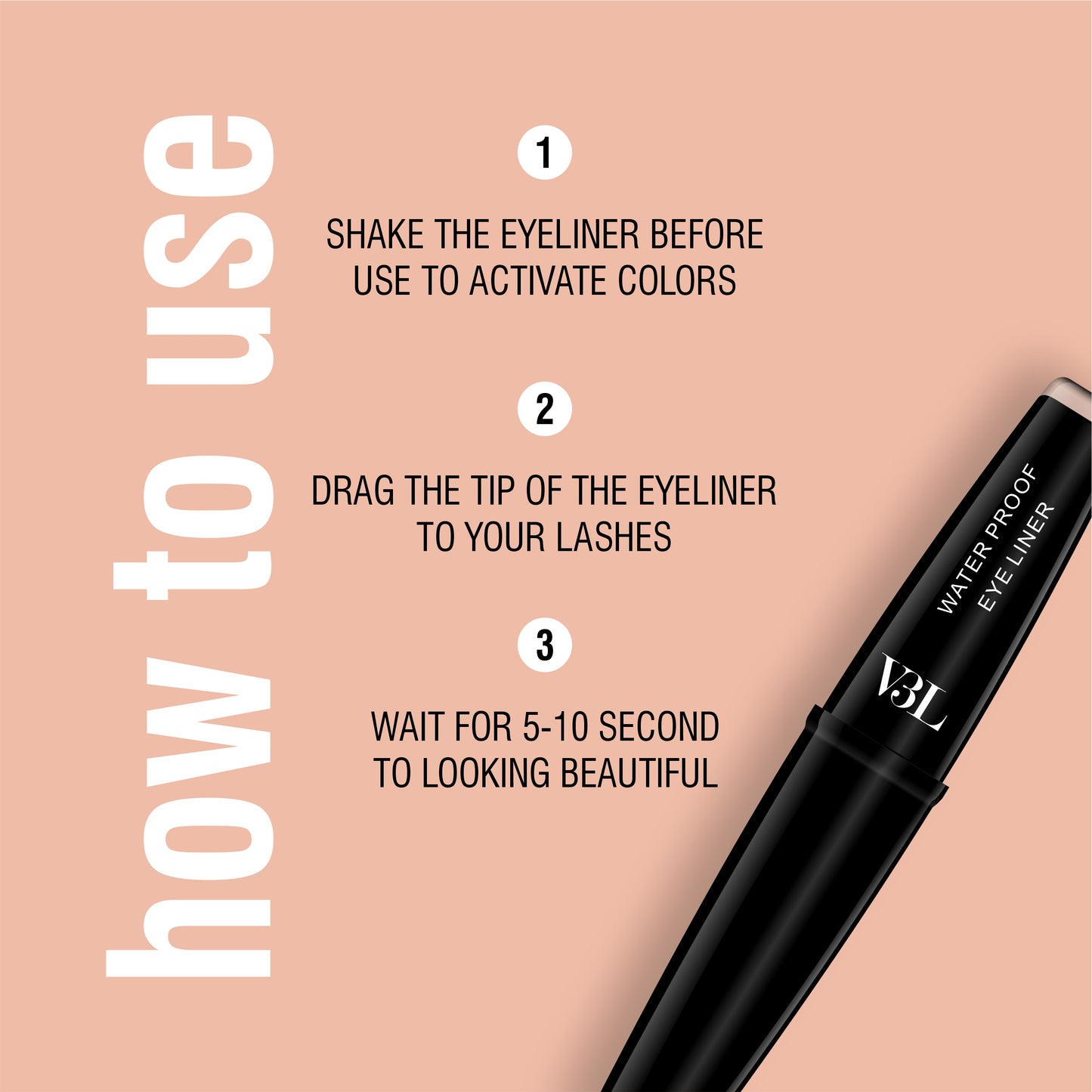 Pop & Define waterproof eyeliner collection - Ultimate eye defining kit (4- color set)