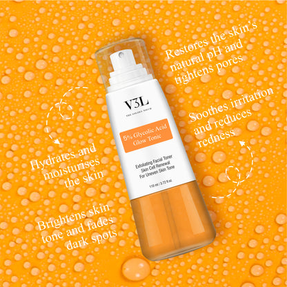 5% GLYCOLIC ACID GLOW TONIC 110ML + VELVET FINISH MATTYFYING PRIMER, 40ML