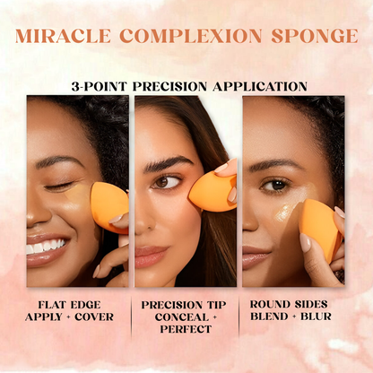 Perfect Powder Duo- Spotless Puff chocolate & Miracle Orange Beauty blender